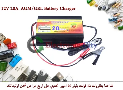 12V 20A  AGM/GEL Battery Charger