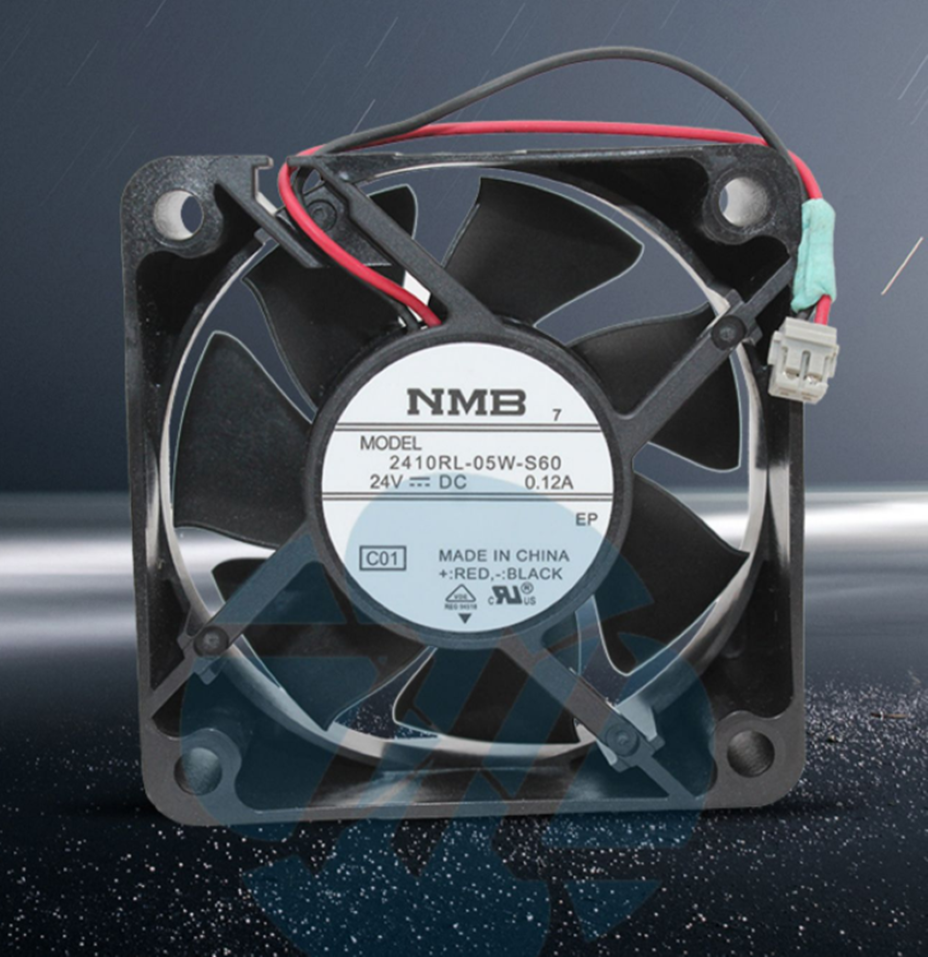 NMB 2410RL-05W-S60 6025 24V 0.12A Sharp Copier Fan Inverter Fan (Used) — صورة 2