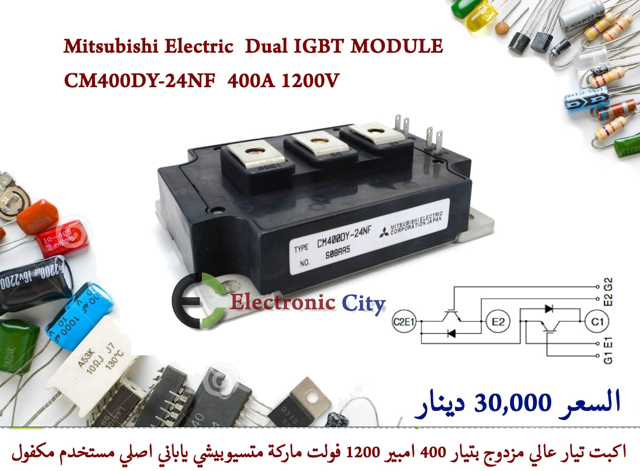 Mitsubishi Electric  Dual IGBT MODULE CM400DY-24NF  400A 1200V