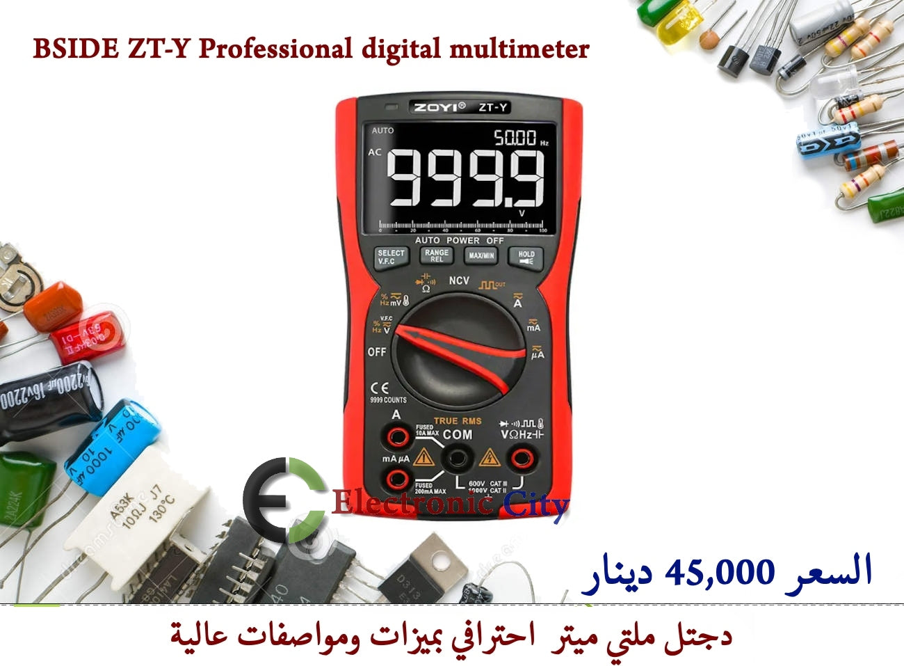 BSIDE ZT-Y Professional digital multimeter True-RMS 9999 #AA. 11308