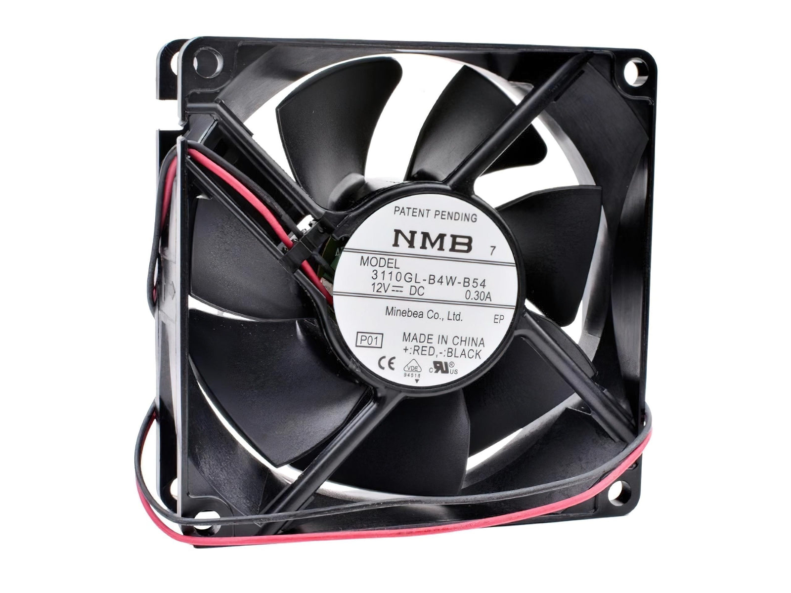 NMB 3110GL-B4W-B54 Fan 80x80x25mm DC12V 0.30A 3400 RPM Brushless Air Cooling Fan (Used) — صورة 3