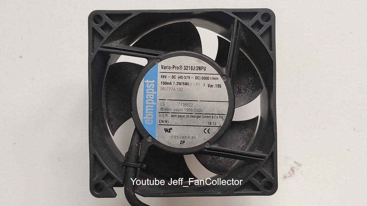 Ebmpapst Fan VarioPro 3218J2NPU 48V 150mA 6000rpm 9238 High Speed Waterproof Tray Server Fan 55870