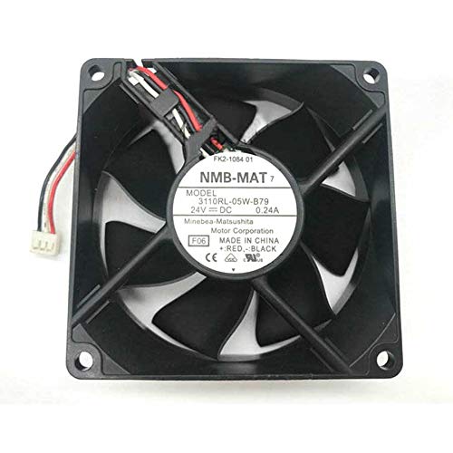 NMB-MAT 8025 3110RL-05W-B79 DC24V 0.24A, Inverter Cooling Fan 3500RPM (Used) — صورة 2