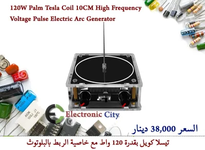 120W Palm Tesla Coil 10CM High Frequency Voltage Pulse Electric Arc Generator  GXJD0054-004