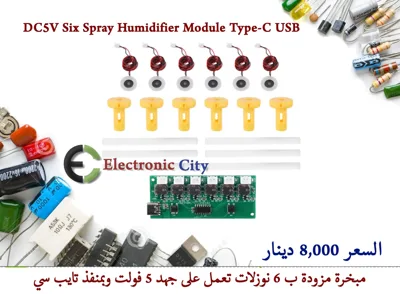 DC5V Six Spray Humidifier Module Type-C USB  #Y9  012569