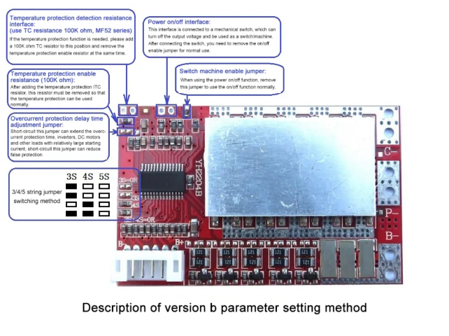 5S 50A 18650 Lithium Battery Protection Board 3.7V With Balance Function #F9 GXHA0159-002 — صورة 2