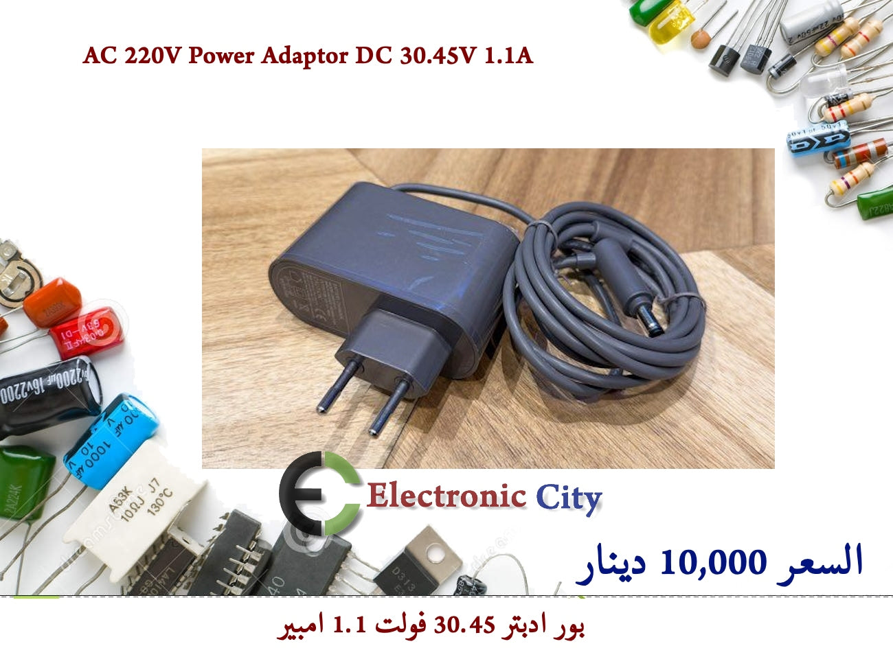 AC 220V Power Adaptor DC 30.45V 1.1A #GG