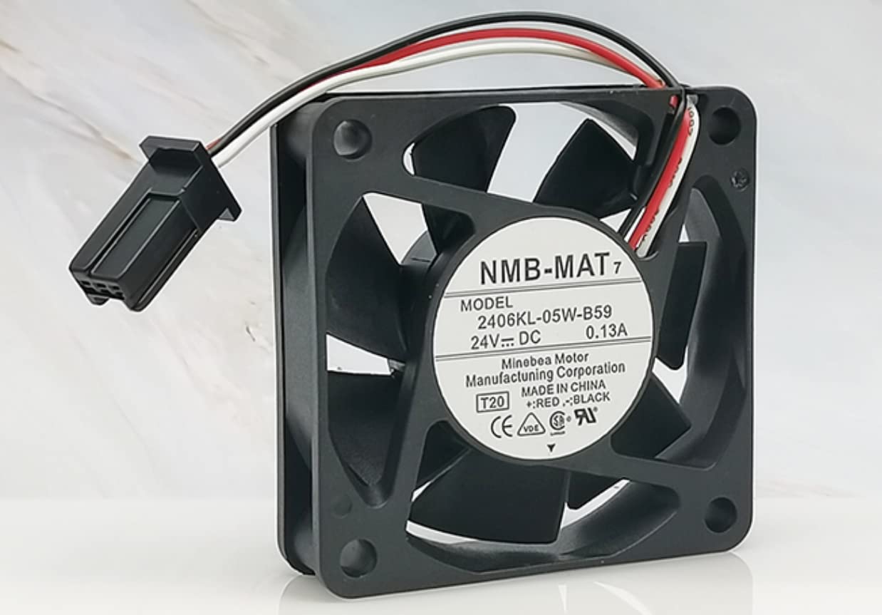 NMB 2406KL-05W-B59 60X60X15MM 24V 4600RPM 18.3CFM 6CM 3-Wire Cooling Fan (Used) — صورة 3