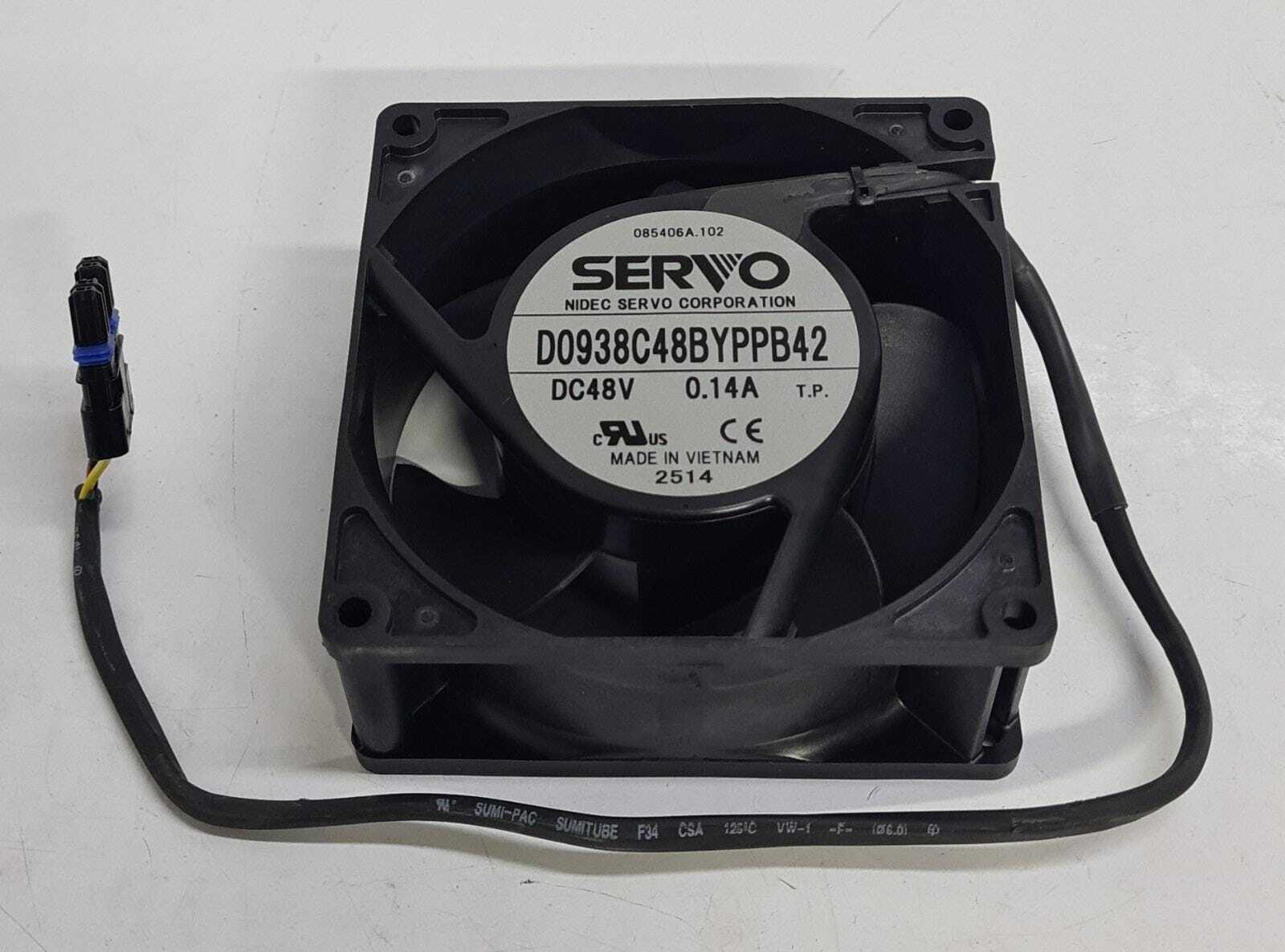 NIDEC SERVO D0938C48BYPPB42 DC48V 0.14A Server Cooling Fan 92MM 55854 — صورة 4
