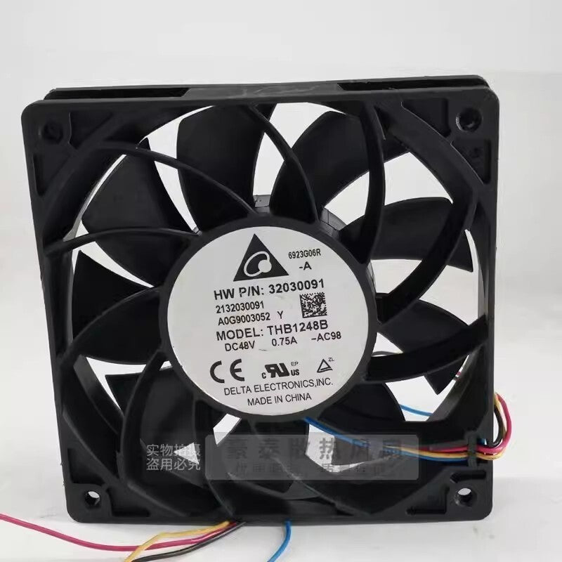 Delta THB1248B DC48V 0.75A 12025 12CM 4-Wire PWM Cooling Fan 55869 — صورة 2