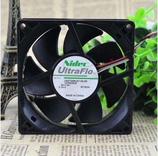 Nidec U92T24MUA7 9cm 9225 24V 0.14A Chassis Cooling Fan Quiet (Used) 55877 — صورة 2