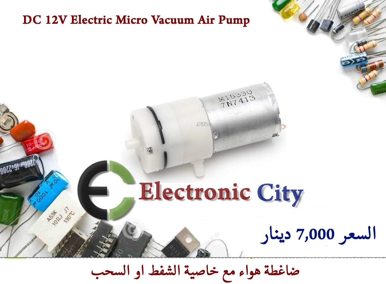 DC 12V Electric Micro Vacuum Air Pump #T 12    122277