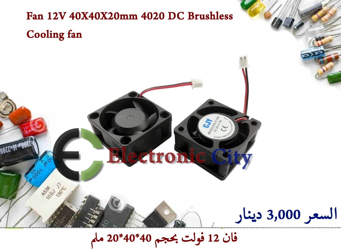 Fan 12V 40X40X20mm 4020 DC Brushless Cooling fan