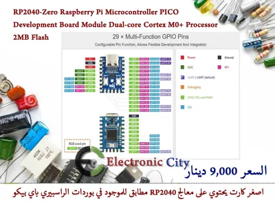 RP2040-Zero Raspberry Pi Microcontroller PICO Development Board Module Dual-core Cortex M0+ Processor 2MB Flash #S11  12244