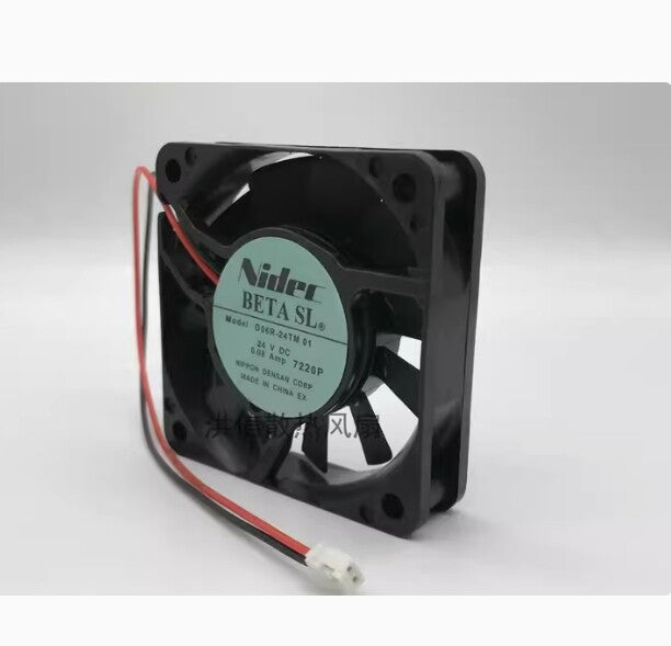 Nidec 6015 D06R-24TM 01 DC24V 0.08A 60  15mm inverter fan (Used) — صورة 3