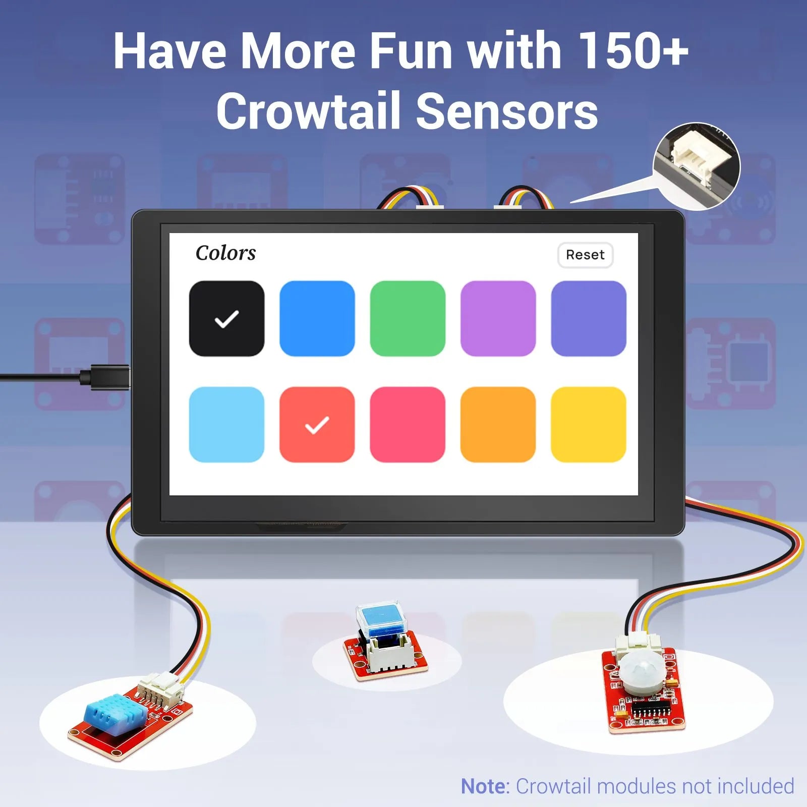 CrowPanel 7.0″ HMI ESP32 Display 800×480 RGB TFT LCD Touch Screen With Acrylic Case — صورة 6