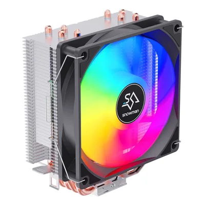 C400 CPU Air Cooler with 4 Heat Pipes, 120mm ARGB PWM Fan, Motherboard Sync ARGB Lighting, 5V 4-pin CPU Cooler, Compatible with AMD RyzenIntel LGA 1700115X