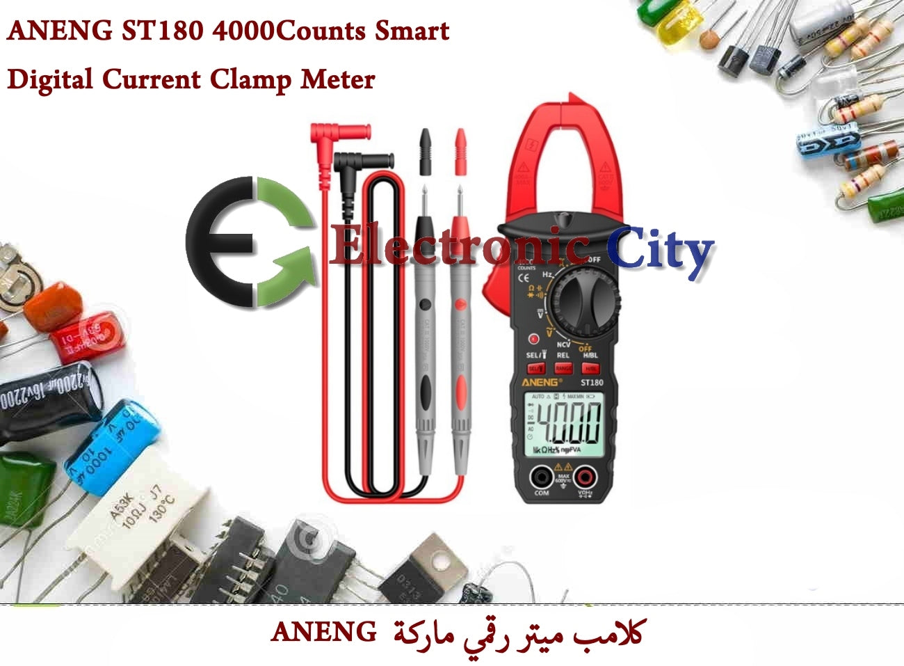 ANENG ST180 4000Counts Smart Digital Current Clamp Meter