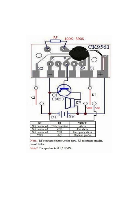 CK9561 Alarm Module 4 Kind of Sound #Q8 012473 Or 01194110 — صورة 3