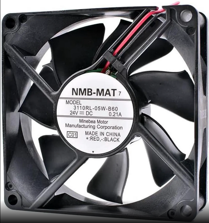 3110RL-05W-B60 80X80X25MM 8025 24V 0.21A inverter fan printer cooling fan (Used) — صورة 2
