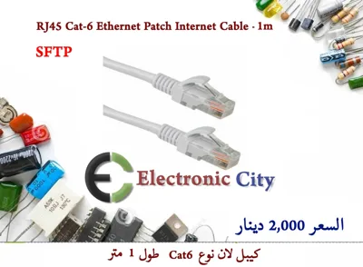 RJ45 Cat-6 Ethernet Patch Internet Cable -1M