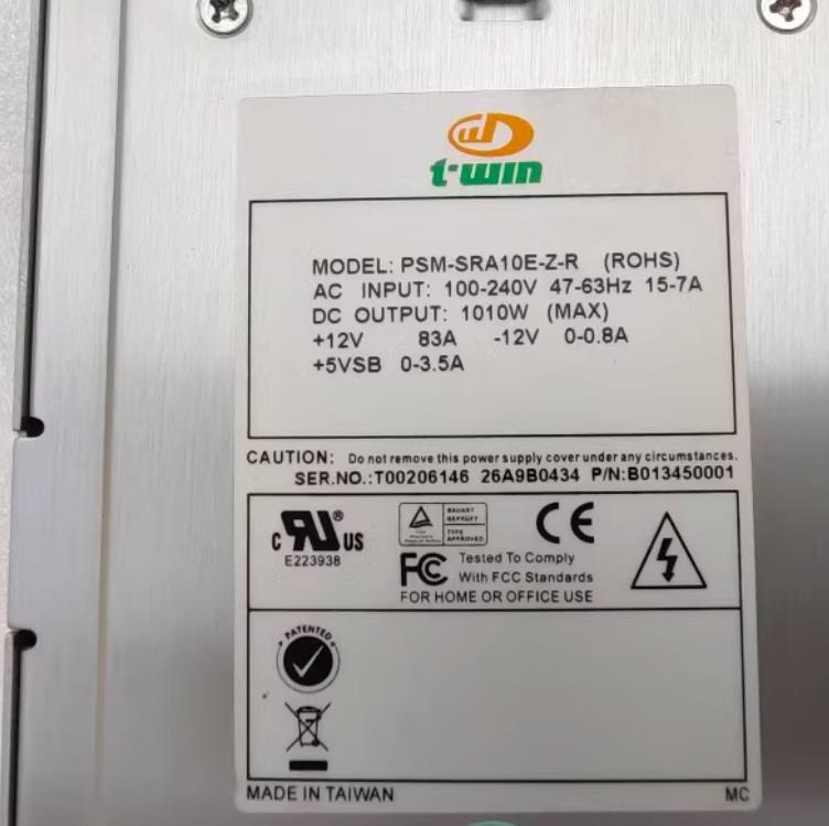 Twin PSM-SRA10E-Z-R 12V 83A 1010W used Power module — صورة 2