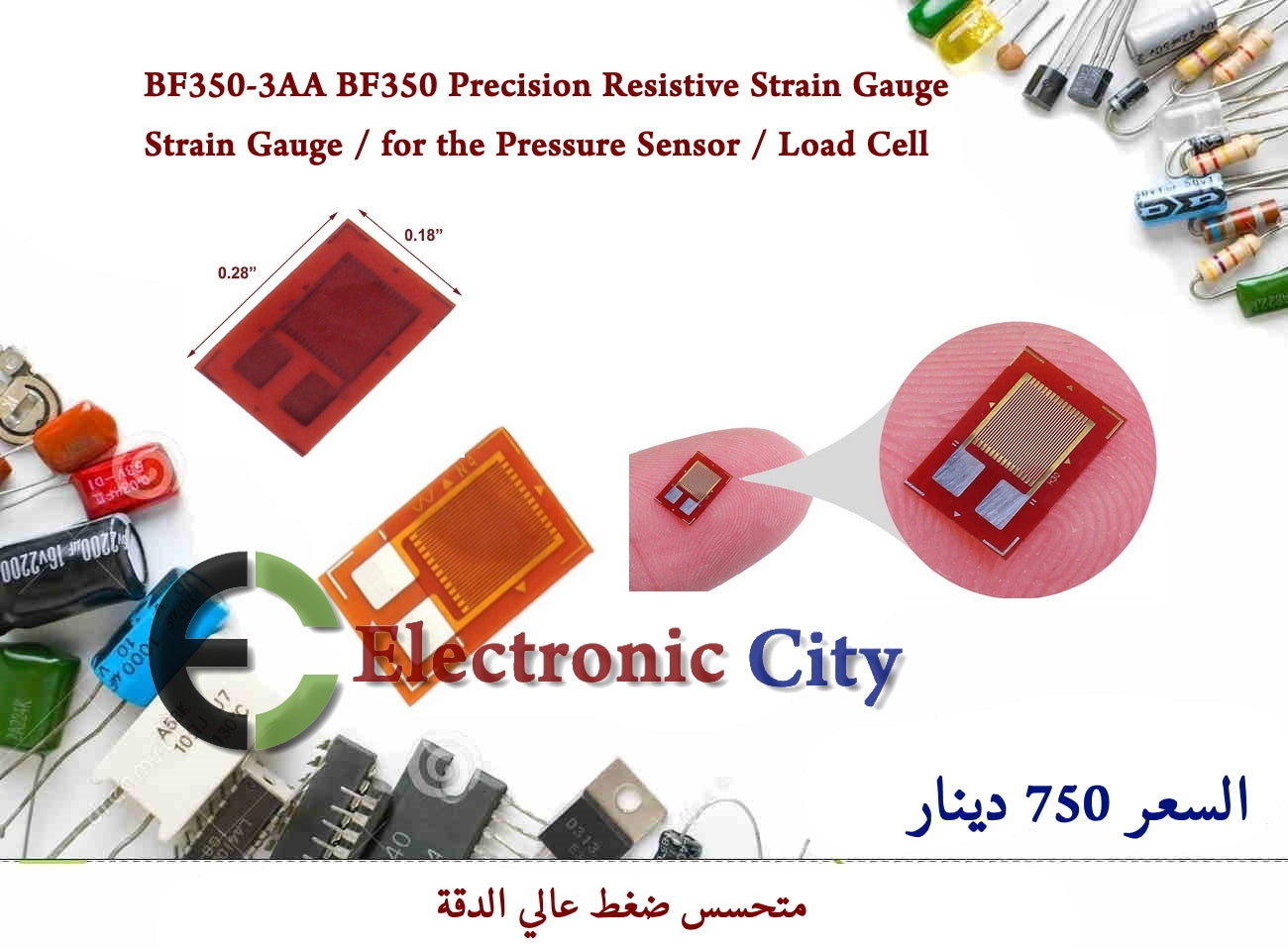 BF350-3AA BF350 Precision Resistive Strain Gauge - Strain Gauge - for the Pressure Sensor - Load Cell #S10 012628