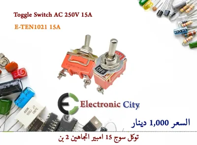 Toggle Switch AC 250V 15A  E-TEN1021 15A   2 Position  On Off  2pin  X52417