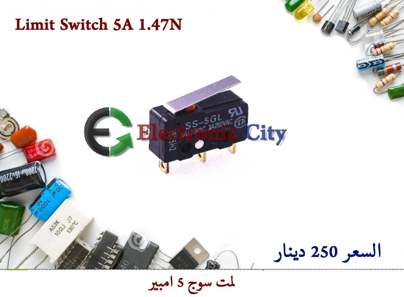 Limit Switch 5A 1.47N  012462