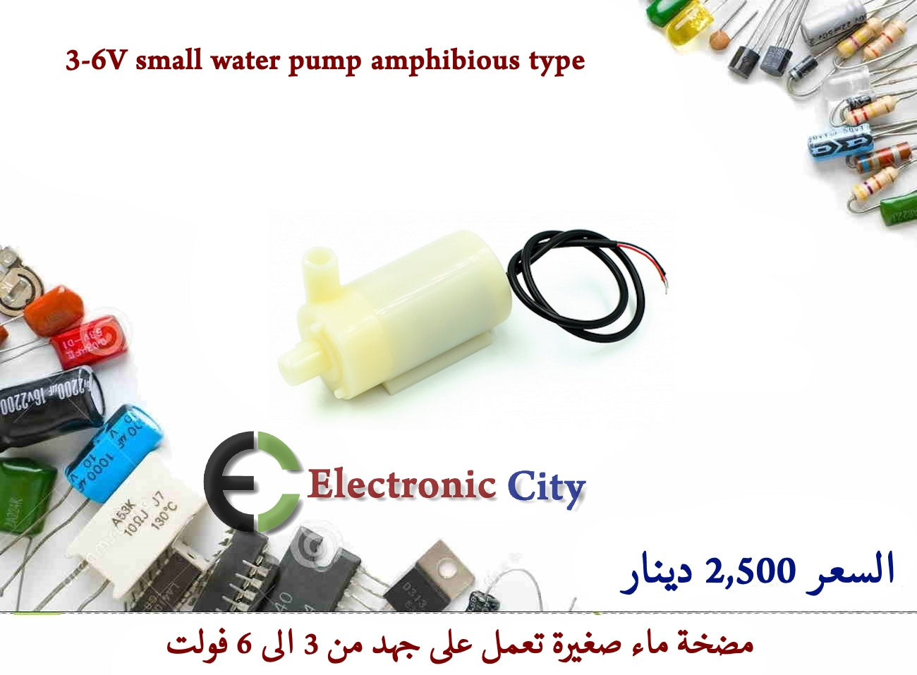 3-6V small water pump amphibious type #HH4 12286