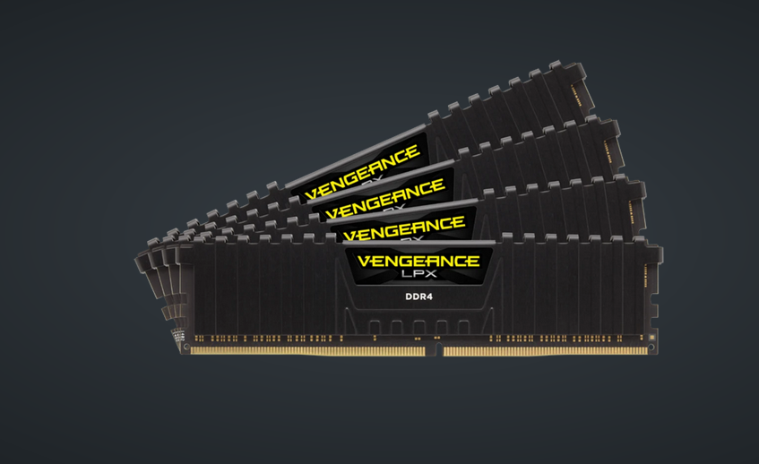 VENGEANCE® LPX 64GB (4 x 16GB) DDR4 DRAM 2400MHz C14 Memory Kit - Black — صورة 2