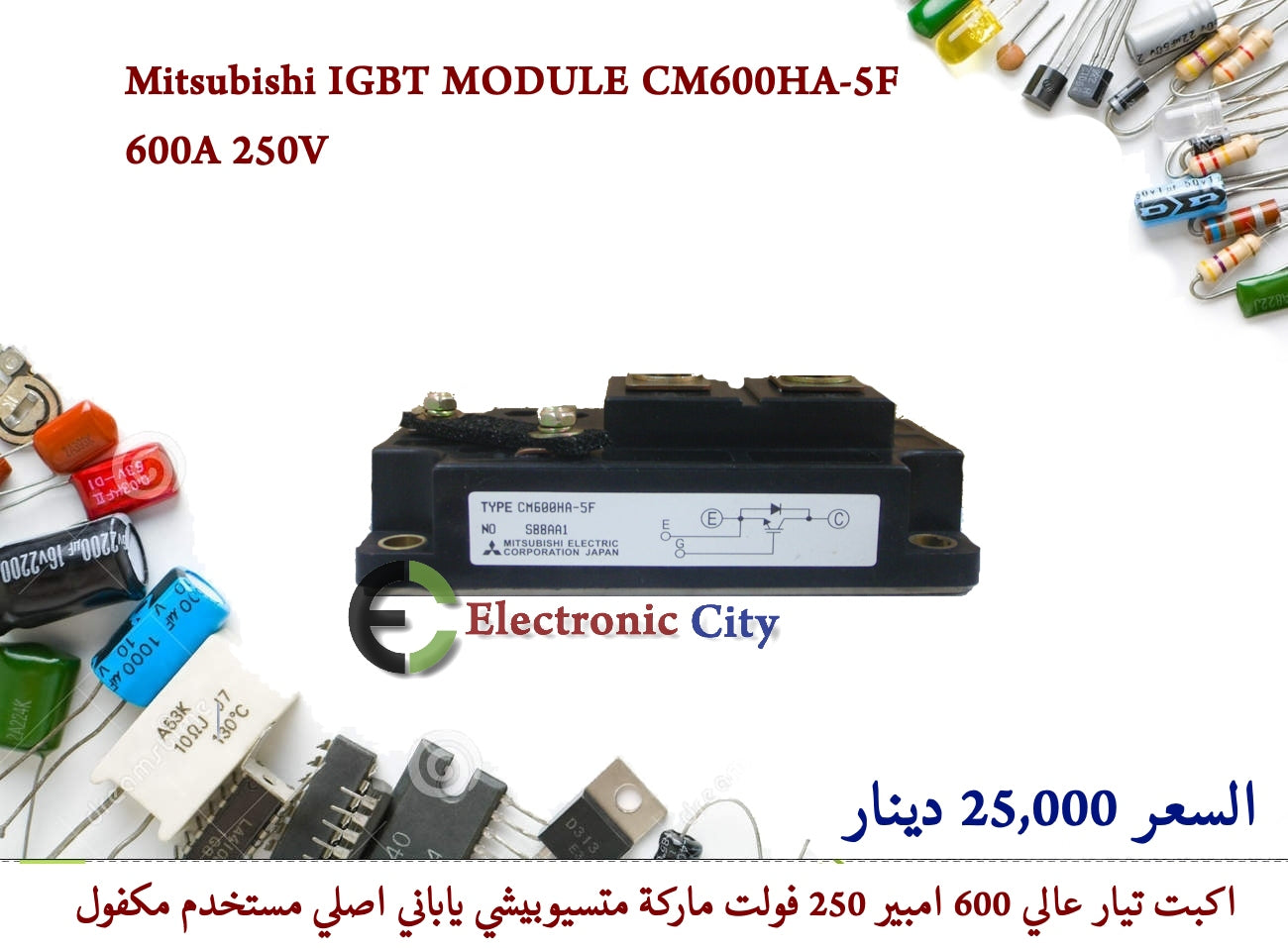 Mitsubishi IGBT MODULE CM600HA-5F 600A 250V