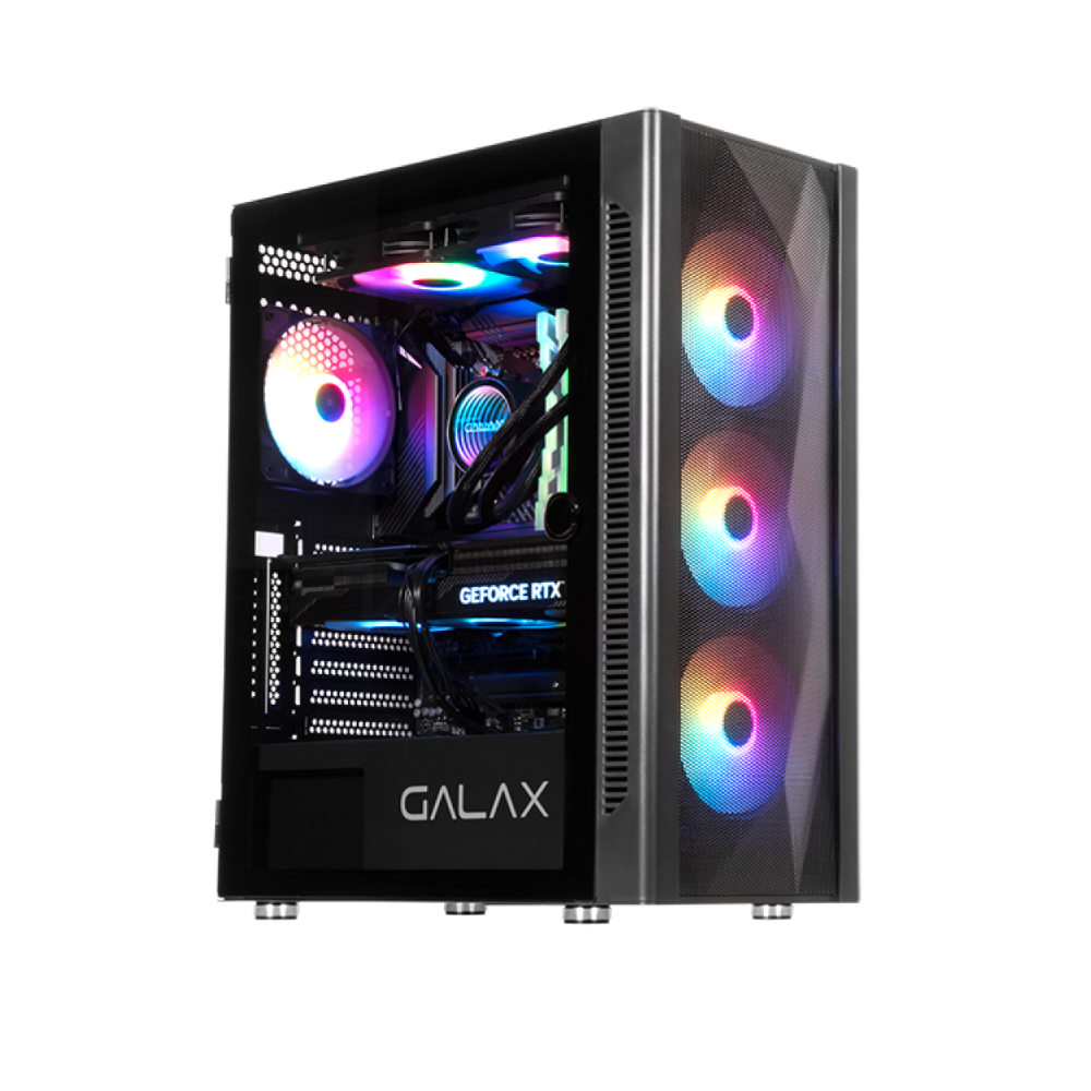 GALAX REVOLUTION-06 ARGB CASE 4 FAN+CONTROLLER RGB BLACK — صورة 3