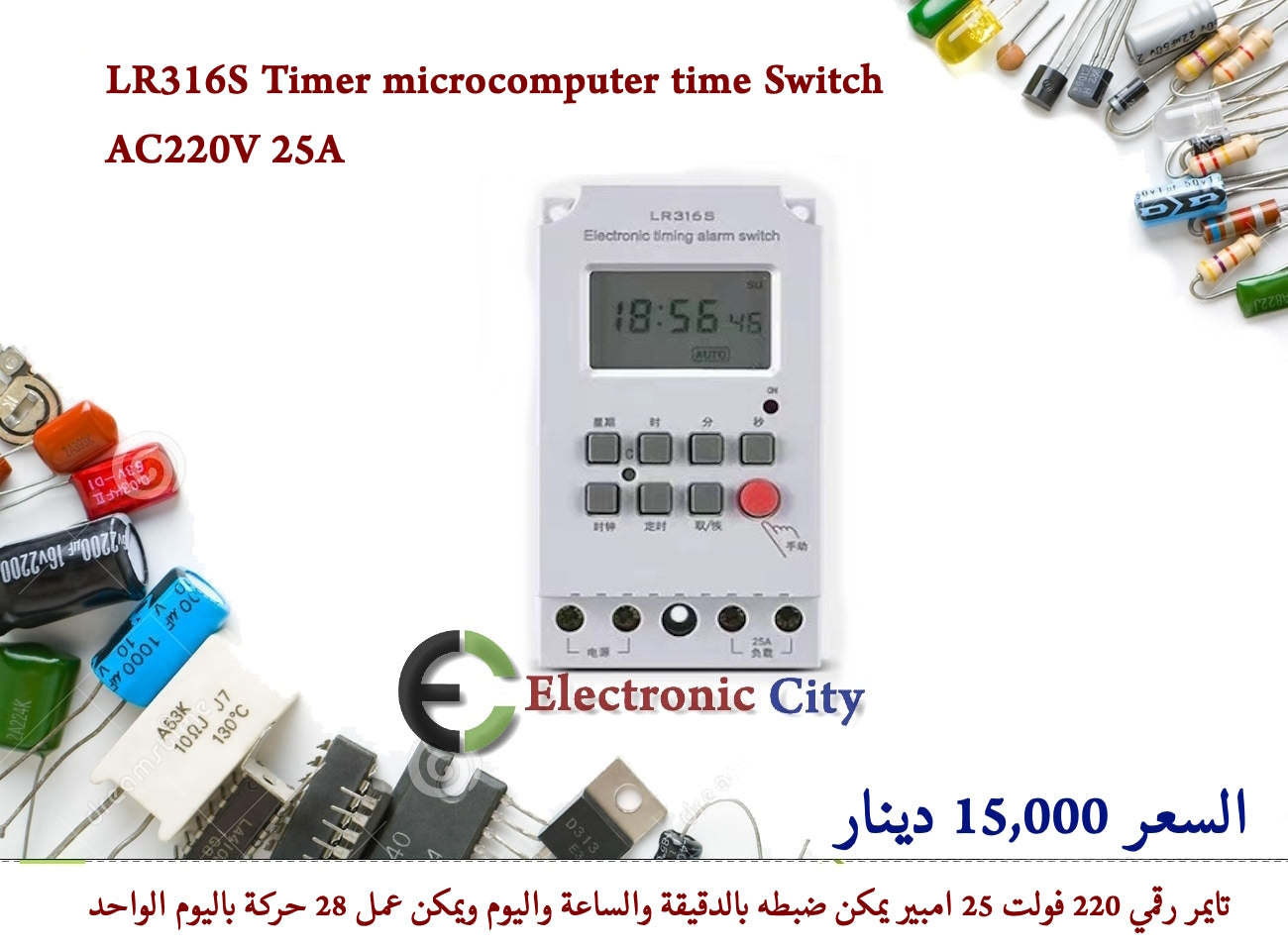 LR316S Timer microcomputer time Switch  AC220V 25A #Q GYAI0088-011