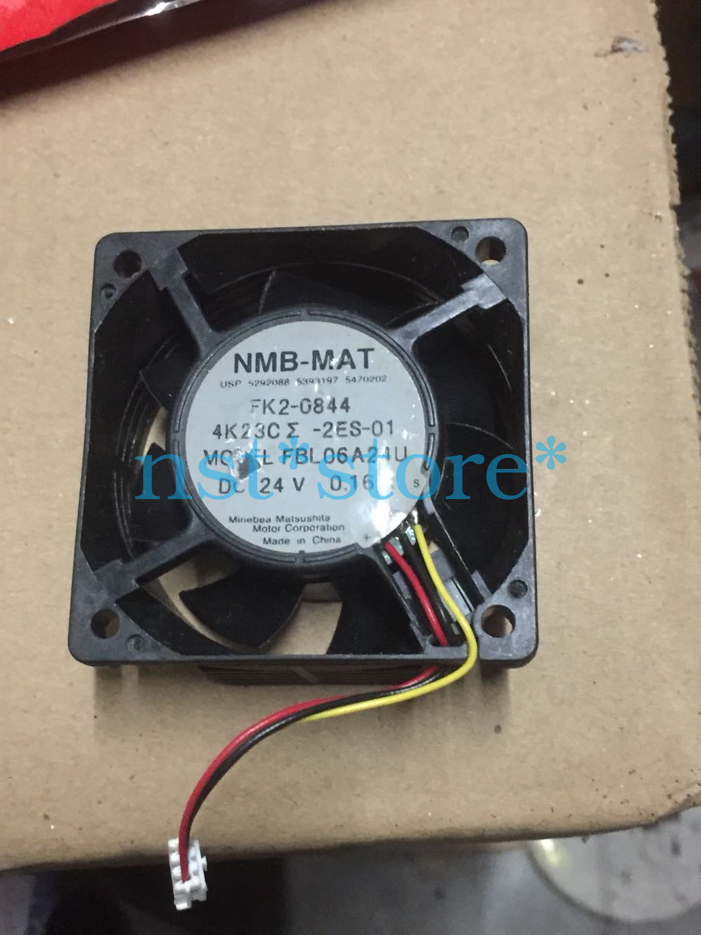 Used for NMB-MAT 60x60x25 24V 0.16A FBL06A24U projector cooling fan (Used)