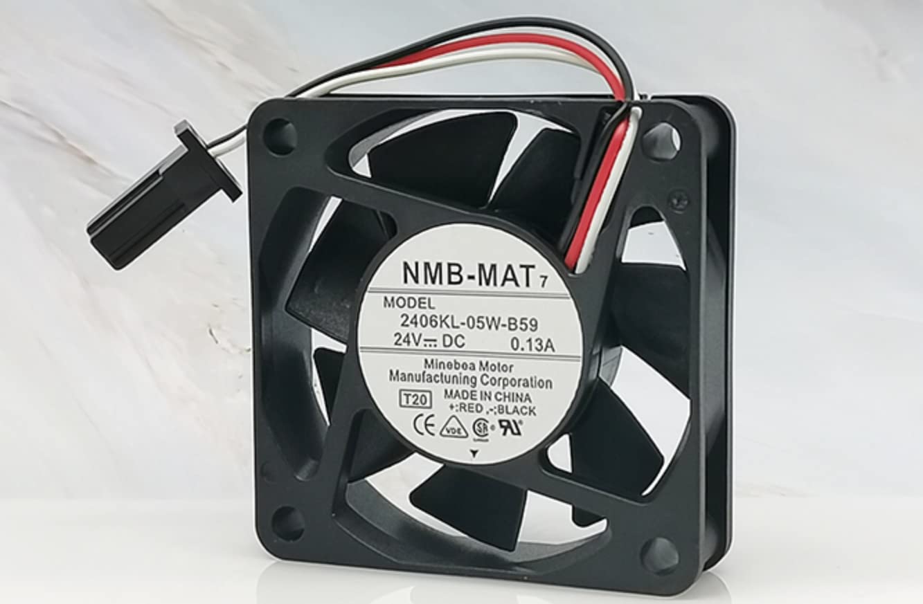 NMB 2406KL-05W-B59 60X60X15MM 24V 4600RPM 18.3CFM 6CM 3-Wire Cooling Fan (Used) — صورة 2