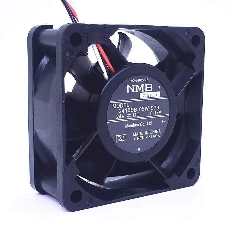 NMB-MAT 2410SB-05W-S79 24V 0.17A 6cm 6025 3-Wire Cooling Fan (Used) — صورة 2