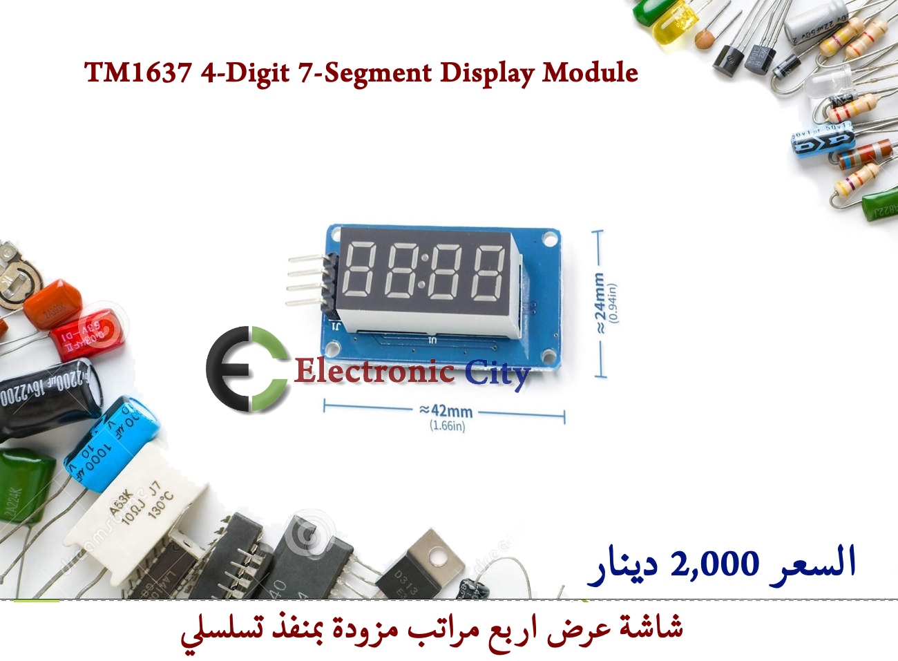 TM1637 4-Digit 7-Segment Display Module 