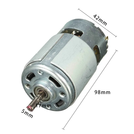 775 DC Motor DC 12V 12,000 RPM High Speed Large Torque Noise 011294-01 — صورة 2