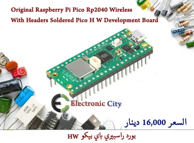 Original Raspberry Pi Pico Rp2040 Wireless With Headers Soldered Pico H W Development Board  012673
