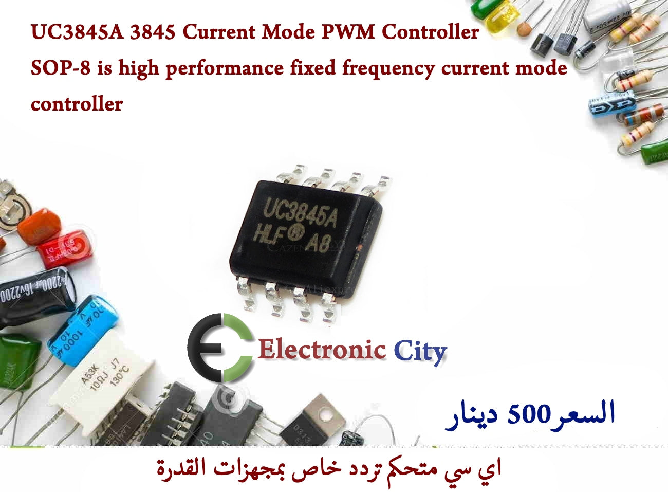UC3845A 3845 Current Mode PWM Controller SOP-8 is high performance fixed frequency current mode controller   #HH122 CDAA0055-002