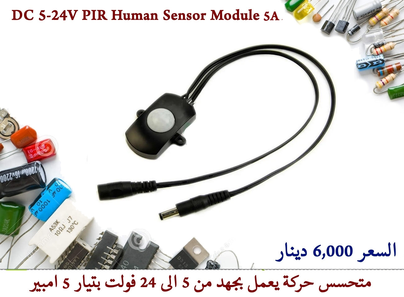DC 5-24V PIR Human Sensor Module 5A #J7 011495
